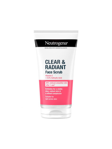 Neutrogena Clear & Radiant Face Scrub Ексфолиант 150 ml