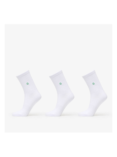 Queens Essential Short Crew Socks 3-Pack White 36-38