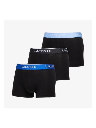 Боксерки LACOSTE Cotton Stretch Trunk 3-Pack Black/ Marina/ Overview/ Gra L