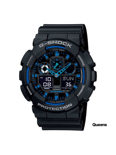 Часовници Casio G-Shock GA 100-1A2ER Black/ Blue Universal