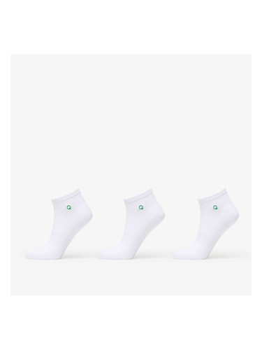 Queens Essential Ankle Socks 3-Pack White 36-38
