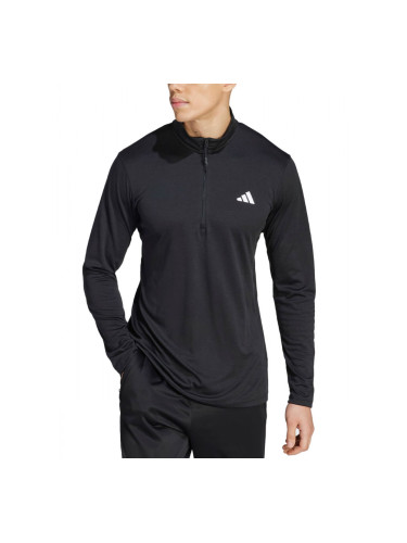 ADIDAS Essentials Seasonal 1/4-Zip Long Sleeve Trainning Blouse Black