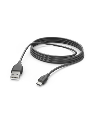 HAMA Кабел за зареждане, USB-A - Micro-USB, 3 m, черен