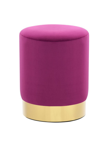 Sonata H Табуретка, лилаво и златисто, кадифе