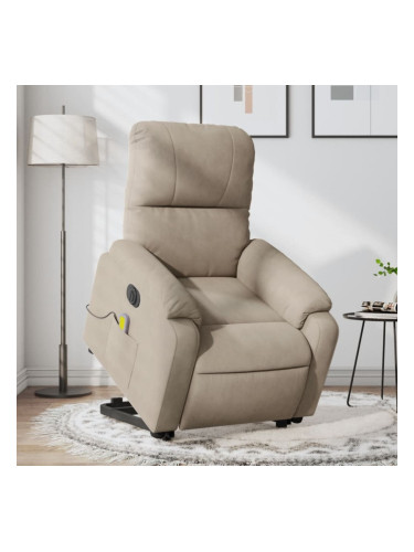 Sonata H Електрически изправящ масажен реклайнер, таупе, микрофибър