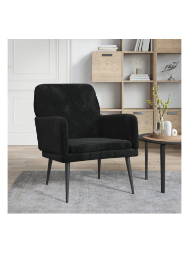 Sonata H Кресло, черно, 62x79x79 см, кадифе