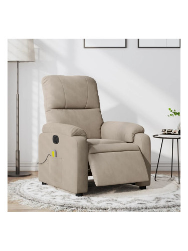 Sonata H Електрически масажен наклоняем стол таупе микрофибърен текстил