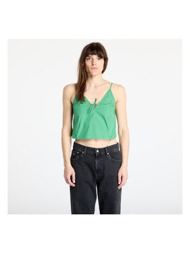 Тениска TOMMY JEANS Poplin Strappy Top Coastal Green M
