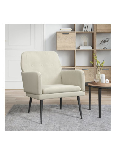 Sonata H Кресло, кремаво, 62x79x79 см, кадифе