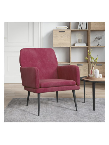 Sonata H Кресло, виненочервено, 62x79x79 см, кадифе