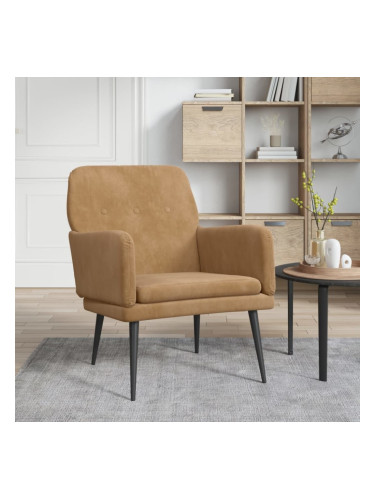 Sonata H Кресло, кафяво, 62x79x79 см, кадифе