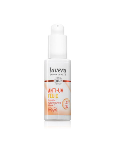 Lavera Anti-UV Fluid слънцезащитен флуид за лице SPF 30 30 мл.