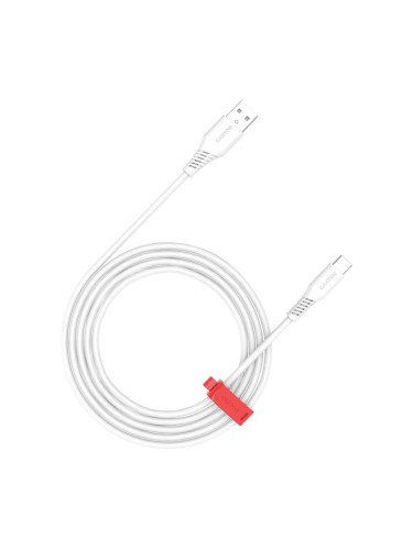 Кабел Canyon AC18SC USB А-C 18W 1.2м бял