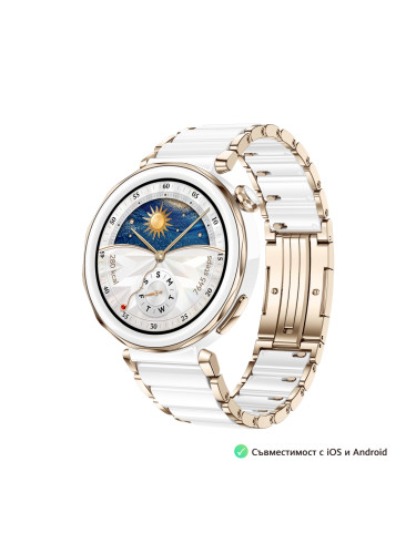 Huawei Watch GT 5 Pro 42mm,Ceramic White,Jana-B29C