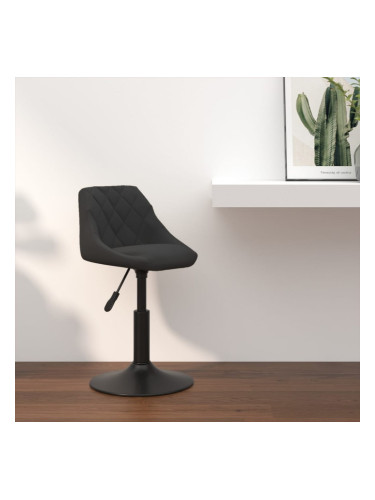 Sonata H Бар табуретка, черна, кадифе
