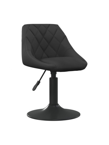 Sonata H Трапезен стол, черен, кадифе