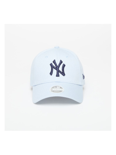 Шапка New Era MLB New York Yankees Metallic Logo 9FORTY Adjustable Cap Pastel blue/ Navy Universal