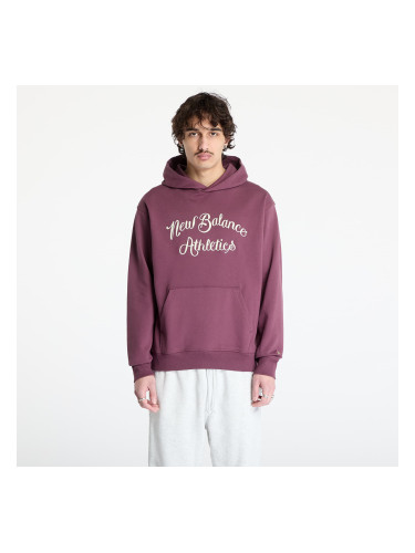Суитшърт New Balance Athletics Relaxed League Hoodie Violet XXL