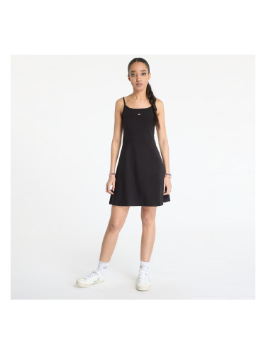 Облекло Tommy Jeans Essential Strap Dress Black S