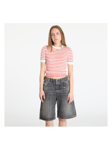 Пуловер Tommy Jeans Essential Shortsleeve Sweater Red L