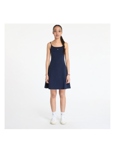 Облекло Tommy Jeans Essential Strap Dress Blue XS