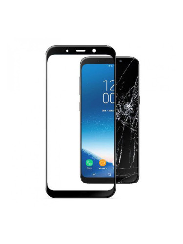 Стъклен протектор Cellular Line за Samsung Galaxy А8 2018 - Черен