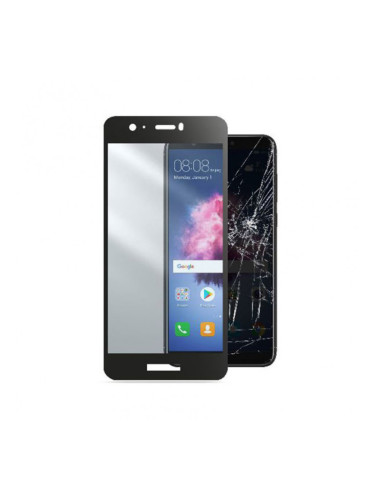 Стъклен протектор Cellular Line за Huawei P Smart - Черен