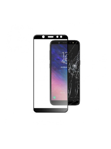 Стъклен протектор Cellular Line за Samsung Galaxy А6 2018 - Черен