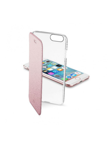 Калъф Cellularline CLEARBOOK  за Iphone 7/8 - Розов