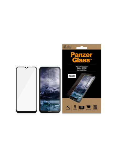 Стъклен протектор PanzerGlass за Nokia G11/G21 CaseFriendly - Черен