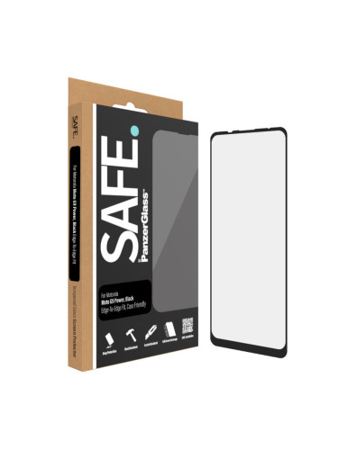 Стъклен протектор Safe за Motorola Moto G9 Power CaseFriendly- Черно