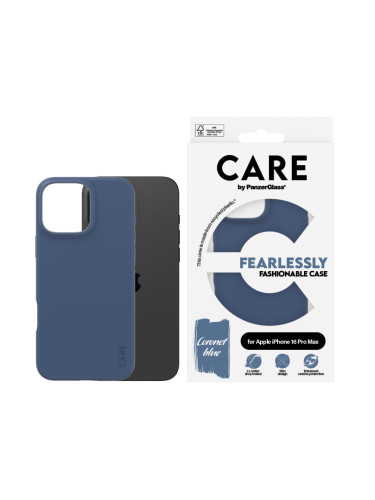 Гръб CARE by PanzerGlass Fashionable за iPhone 16 Pro Max - Син