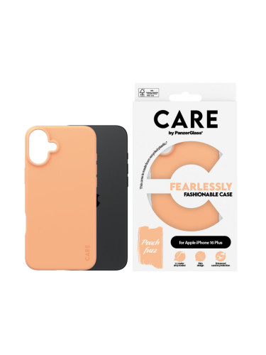 Гръб CARE by PanzerGlass Fashionable за iPhone 16 Plus - Peachy