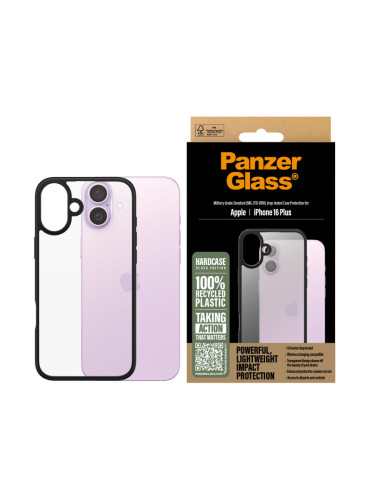 Гръб PanzerGlass HardCase за iPhone 16 Plus - Черен