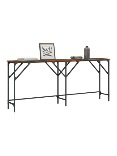 Sonata H Конзолна маса, опушен дъб, 180x29x75 см, инженерно дърво