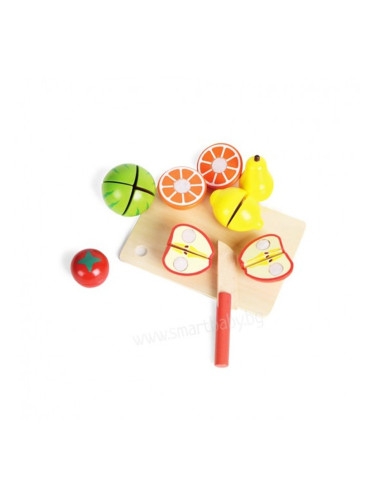 Дървени плодове за рязане AcoolToy 3 г.+
