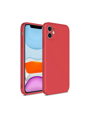 Гръб Liquid Silicone TPU за Huawei P40 Lite E - Червен