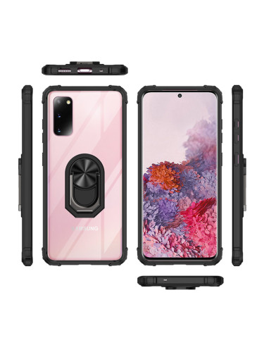 Гръб Military ring за Samsung A03s - Черен