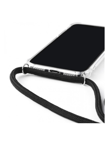 Гръб Airbag soft tpu с  черна връзка за Iphone 13 Pro - Прозрачен