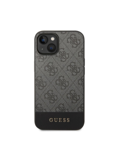 Гръб Guess 4G Stripe Case за iPhone 14 Plus  - Сив