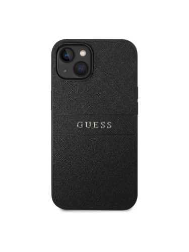 Гръб Guess PU Leather Saffiano Case за iPhone 14 Plus  - Черен