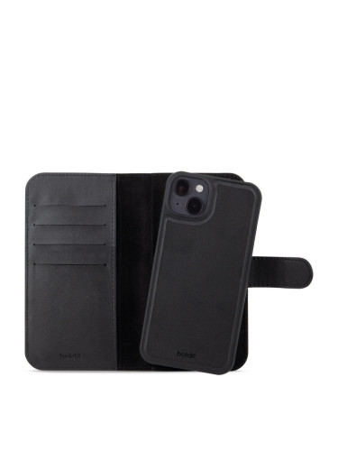 Гръб Калъф Holdit WalletCase MagnetPlus за iphone 15 Plus - Черен