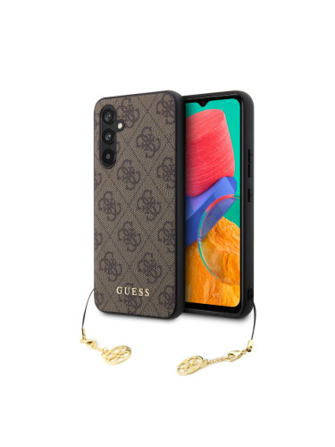 Гръб Guess 4G Charms Case за Samsung Galaxy S23 FE - Кафяв