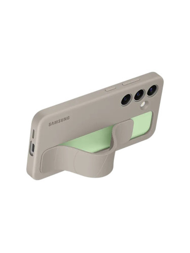 Оригинален гръб  Samsung Standing Grip Cover за Galaxy S24 - Taupe, EF-GS921CUE