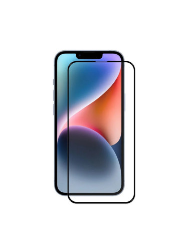 Стъклен протектор OG Premium с цяло лепило, За iPhone 16e / 17e / 17e, Черен