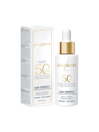 Lancaster Sun Perfect Youth Protection Unifying Serum SPF50 Слънцезащитен продукт за лице за жени 30 ml