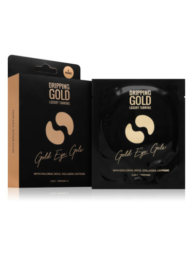 Dripping Gold Luxury Tanning Eye Gels стягащи възглавнички с гел за подочната зона  с хидратиращ ефект 5 бр.