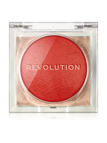 Revolution Beam Bright Blush освежаващ руж цвят Orange Crush 2.8 гр.