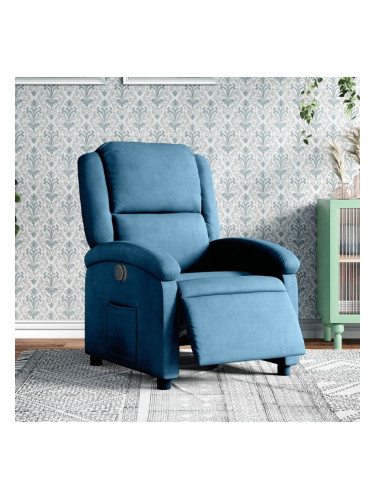 Sonata H Електрически наклоняем стол, син, кадифе