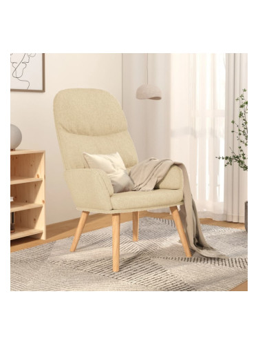 Sonata H Стол за релакс, кремав, текстил